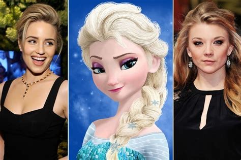 who should play the live action versions of elsa anna
