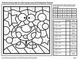 Outer Theorem Pythagorean Coloring Code Space Pages Color Whooperswan Created sketch template