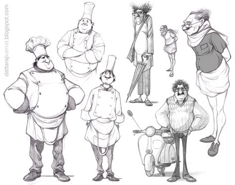 dattaraj kamat animation artsome character sketches
