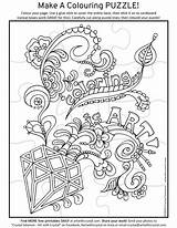 Puzzle Printable Coloring Colouring Make Print Crystal sketch template