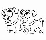 Pals Puppy Dog Coloring Pages Printable Collar Print Color Getcolorings sketch template