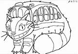 Totoro Coloring Neighbor Pages Bus Cat Drawing Getdrawings Coloringhome Comments sketch template