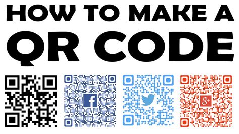 create  qr code instructions  youtube