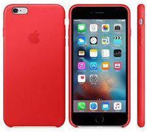 apple leren hoesje voor iphone   product red bolcom