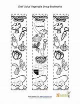 Vegetable Food Coloring Bookmarks Activity Group Kids Color Chef Solus Groups Nutrition Foods Children Printable Activities Education Sheet Printables Make sketch template