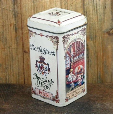 vintage dutch de ruijter s chocolate hail sprinkles box