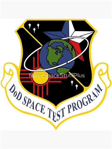 dod space test program  logo metal print  spacestuffplus redbubble