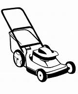 Lawn Mower Clipart Clip Coloring Mowing Cartoon Pages Drawing Vector Silhouette Push Cliparts Line Background Colouring Clipground Library Clker Use sketch template