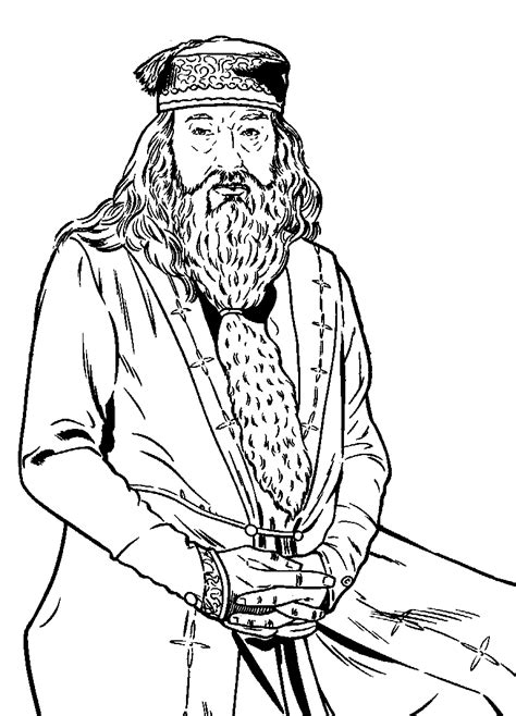 albus dumbledore harry potter imagens  colorir desenhos