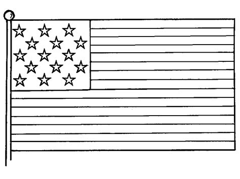 coloring american flags  print