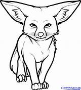 Fox Fennec Coloring Pages Desert Clipart Drawing Animals Printable Drawings Getdrawings Sketch Color Clipartmag Getcolorings sketch template