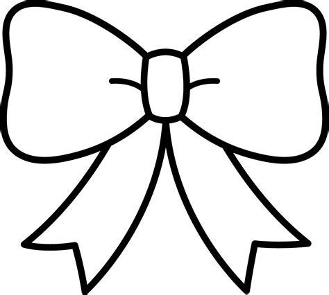 ribbon coloring page clipart