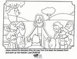 Jesus Coloring Resurrection Pages Getcolorings sketch template