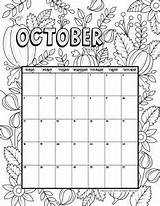 Kalender Calender Woojr Woo Oktober sketch template