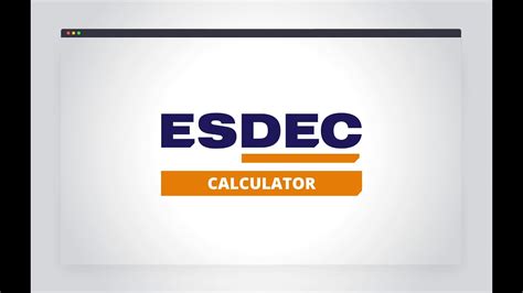 instructional video esdec calculator youtube