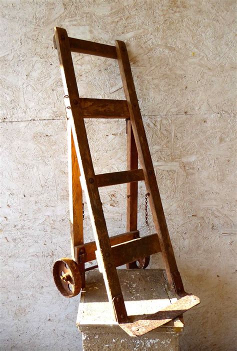 ic antique industrial hand cart legacy vintage building materials antiques