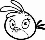 Angry Birds Bird Coloring Pages Pink Stella Face Printable Kids Popular Colouring Coloringme Getcolorings Choose Board Color sketch template