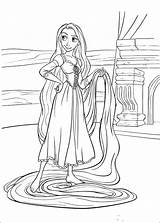 Rapunzel Colorat Planse Coloring Tangled Raiponce sketch template
