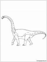 Brachiosaurus Pages Dinosaur Coloring Color sketch template