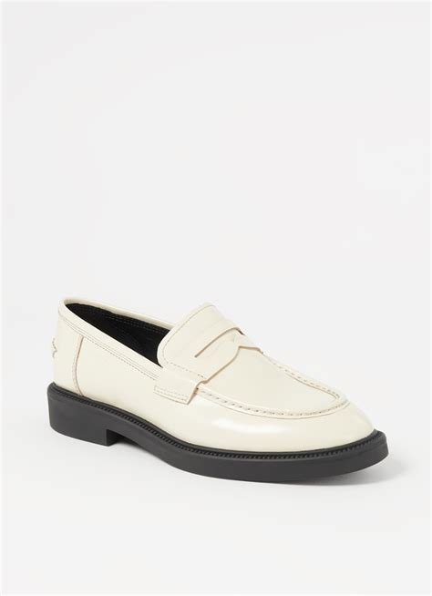 vagabond alex loafer van leer creme de bijenkorf