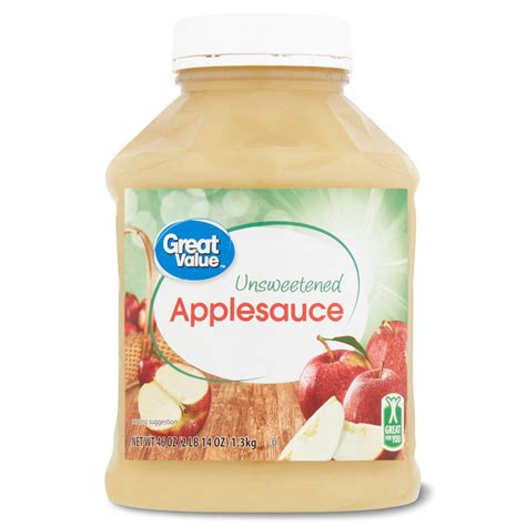 great  unsweetened applesauce  oz jar walmartcom