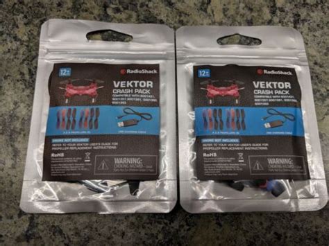 lot  radioshack drone vektor crash pack      ebay