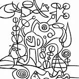 Coloring Pages Famous Britto Artists Paintings Romero Miro Joan Color Artwork Getcolorings Garden Painting Getdrawings Colorings sketch template