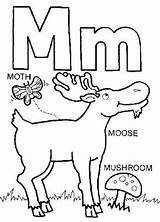 Moose Alphabet Muffin Getdrawings Zee Sheets Coloringhome Worksheets Alaskan Mammals Coloringbay Coll sketch template