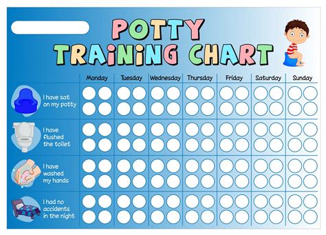 printable potty chart  toddlers