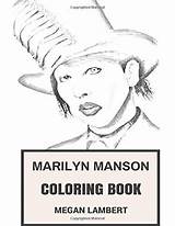 Manson Coloring Book Marilyn Satanic Darkness Shock Priest Industrial Inspired Church Rock Artist Adult American sketch template