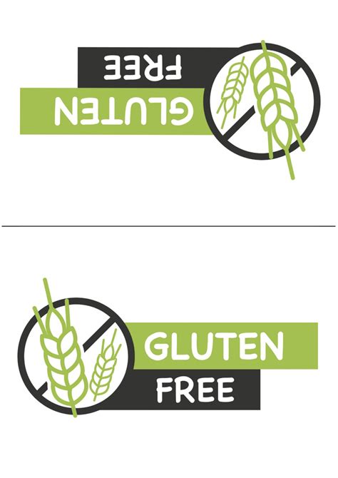 printable gluten  signs  printable templates