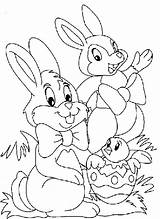 Easter Coloring Pages Bunny Kids Colouring Color sketch template
