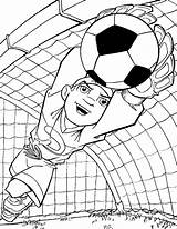 Coloring Football Pages Soccer Printable Kids Coloringpages1001 Colouring Ball Voetbal Goal sketch template