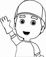 Handy Coloring Manny Wecoloringpage Pages sketch template