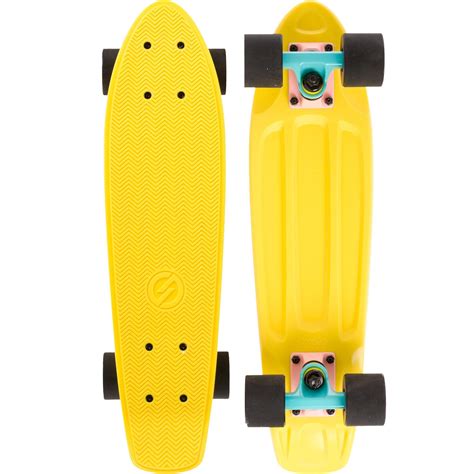 oxelo cruiser skateboard yamba blauw koraal decathlon