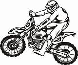Coloring Pages Motorcross Motocross Printable Popular sketch template