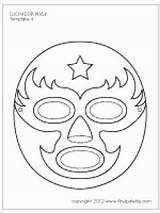 Nacho Libre Mask Luchador Coloring Party Template Pages Masks Printable Printables Color Mexican Movie Letter Paper Six Templates Fiesta Visit sketch template