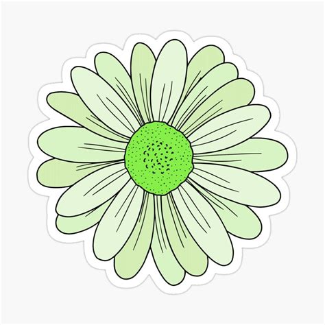 green flower sticker  deathtoprint green sticker scrapbook stickers printable aesthetic