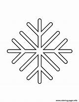 Coloring Stencil Snowflake Pages Printable sketch template