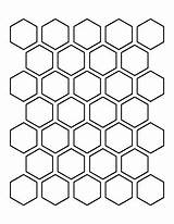 Hexagon Honeycomb Winckelmans Outline Hexagonal Easy Tegelgalerie Patroon Patternuniverse Trash Macarons Esagoni Patronen Bracelete Bezoeken Disegni sketch template