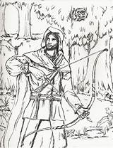 Aragorn Lineart sketch template