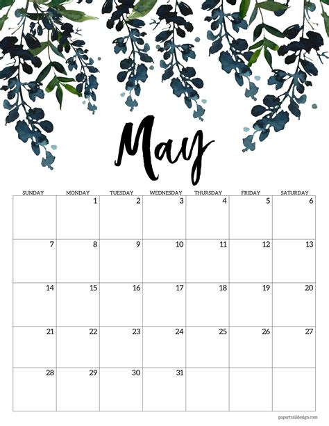 printable floral january  calendar printable world holiday