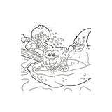Spongebob Surfing Coloring Surfnetkids Pages sketch template