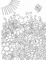 Coloring Pages Colouring Books Adult Flower Sheets Color Garden Printable Kids Print Flowers Animal Adults Choose Board Book Drawing sketch template