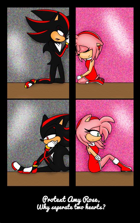 protect amy rose shadamy seperation by icefatal on