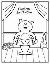 Bears Cecchetti Positions sketch template