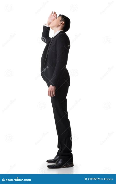asian business man stand    stock photo image