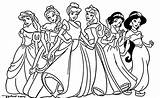 Princess Disney Coloring Pages Pdf Printable Colo Color Getcolorings Print sketch template