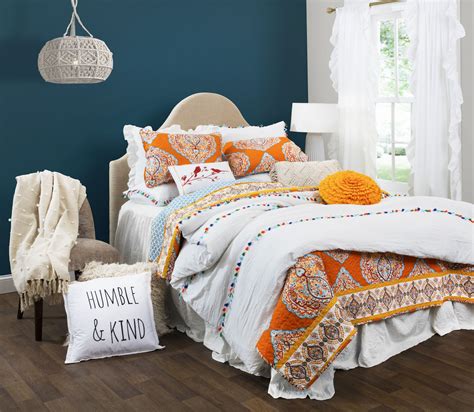 boho chic curated collection   bedspread set comforter sets lush decor