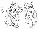 Pony Little Princess Coloring Cadence Pages Shining Drawing Armor Cadance Armour Color Wedding Kids Under Drawings โพน มาย Print Getcolorings sketch template
